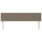 vidaXL Cabeceros 2 unidades tela gris taupe 80x5x78/88 cm vidaXL Cabeceros 2 unidades tela gris taupe 80x5x78/88 cm