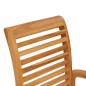 vidaXL Conjunto de comedor de jardín 5 piezas madera maciza de teca vidaXL Conjunto de comedor de jardín 5 piezas madera maciza de teca