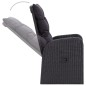 vidaXL Juego de comedor para jardín 3 piezas negro vidaXL Juego de comedor para jardín 3 piezas negro
