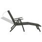 vidaXL Juego de comedor de jardín 10 piezas negro y gris antracita vidaXL Juego de comedor de jardín 10 piezas negro y gris antracita