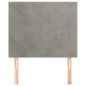 vidaXL Cabeceros 2 unidades de terciopelo gris claro 80x5x78/88 cm vidaXL Cabeceros 2 unidades de terciopelo gris claro 80x5x78/88 cm