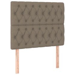 vidaXL Cabeceros 2 unidades de tela gris taupe 100x7x78/88 cm