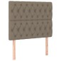 vidaXL Cabeceros 2 unidades de tela gris taupe 100x7x78/88 cm vidaXL Cabeceros 2 unidades de tela gris taupe 100x7x78/88 cm