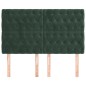 vidaXL Cabeceros 4 unidades de terciopelo verde oscuro 80x7x78/88 cm vidaXL Cabeceros 4 unidades de terciopelo verde oscuro 80x7x78/88 cm