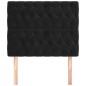 vidaXL Cabeceros 2 unidades de terciopelo negro 90x7x78/88 cm vidaXL Cabeceros 2 unidades de terciopelo negro 90x7x78/88 cm