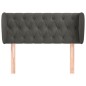 vidaXL Cabecero de terciopelo gris oscuro 93x23x78/88 cm