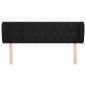 vidaXL Cabecero de terciopelo negro 163x23x78/88 cm vidaXL Cabecero de terciopelo negro 163x23x78/88 cm