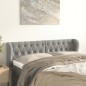 vidaXL Cabecero de terciopelo gris claro 163x23x78/88 cm vidaXL Cabecero de terciopelo gris claro 163x23x78/88 cm