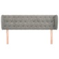 vidaXL Cabecero de terciopelo gris claro 163x23x78/88 cm vidaXL Cabecero de terciopelo gris claro 163x23x78/88 cm