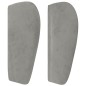 vidaXL Cabecero de terciopelo gris claro 163x23x78/88 cm vidaXL Cabecero de terciopelo gris claro 163x23x78/88 cm