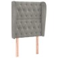 vidaXL Cabecero con orejas de terciopelo gris claro 83x23x118/128 cm vidaXL Cabecero con orejas de terciopelo gris claro 83x23x118/128 cm