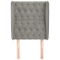 vidaXL Cabecero con orejas de terciopelo gris claro 83x23x118/128 cm vidaXL Cabecero con orejas de terciopelo gris claro 83x23x118/128 cm