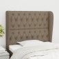 vidaXL Cabecero con orejas de tela gris taupe 93x23x118/128 cm vidaXL Cabecero con orejas de tela gris taupe 93x23x118/128 cm