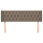 vidaXL Cabecero de tela gris taupe 147x16x78/88 cm