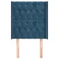 vidaXL Cabecero con orejas de terciopelo azul oscuro 83x16x118/128 cm vidaXL Cabecero con orejas de terciopelo azul oscuro 83x16x118/128 cm