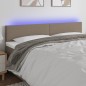 vidaXL Cabecero con LED de tela gris taupe 160x5x78/88 cm vidaXL Cabecero con LED de tela gris taupe 160x5x78/88 cm
