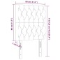 vidaXL Cabecero con luces LED terciopelo rosa 80x7x118/128 cm vidaXL Cabecero con luces LED terciopelo rosa 80x7x118/128 cm