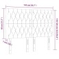 vidaXL Cabecero con luces LED terciopelo rosa 144x7x118/128 cm vidaXL Cabecero con luces LED terciopelo rosa 144x7x118/128 cm