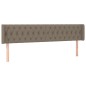 vidaXL Cabecero con LED de tela gris taupe 183x16x78/88 cm vidaXL Cabecero con LED de tela gris taupe 183x16x78/88 cm