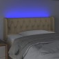 vidaXL Cabecero con LED de tela crema 103x16x78/88 cm vidaXL Cabecero con LED de tela crema 103x16x78/88 cm