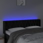 vidaXL Cabecero con LED de terciopelo negro 163x16x78/88 cm vidaXL Cabecero con LED de terciopelo negro 163x16x78/88 cm
