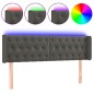 vidaXL Cabecero con LED de terciopelo gris oscuro 147x16x78/88 cm vidaXL Cabecero con LED de terciopelo gris oscuro 147x16x78/88 cm