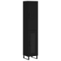 vidaXL Aparador de madera contrachapada negro 34,5x34x180 cm vidaXL Aparador de madera contrachapada negro 34,5x34x180 cm