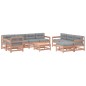 vidaXL Juego de muebles jardín 10 pzas y cojines madera abeto Douglas vidaXL Juego de muebles jardín 10 pzas y cojines madera abeto Douglas