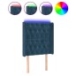 vidaXL Cabecero con LED de terciopelo azul oscuro 83x16x118/128 cm vidaXL Cabecero con LED de terciopelo azul oscuro 83x16x118/128 cm