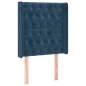 vidaXL Cabecero con LED de terciopelo azul oscuro 83x16x118/128 cm vidaXL Cabecero con LED de terciopelo azul oscuro 83x16x118/128 cm