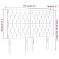vidaXL Cabecero con LED de terciopelo gris claro 147x16x118/128 cm vidaXL Cabecero con LED de terciopelo gris claro 147x16x118/128 cm