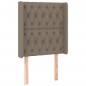 vidaXL Cabecero con LED de tela gris taupe 83x16x118/128 cm vidaXL Cabecero con LED de tela gris taupe 83x16x118/128 cm