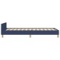 vidaXL Estructura de cama con cabecero de tela azul 80x200 cm vidaXL Estructura de cama con cabecero de tela azul 80x200 cm