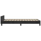 vidaXL Estructura de cama con cabecero de terciopelo negro 80x200 cm