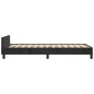 vidaXL Estructura de cama con cabecero de terciopelo negro 90x190 cm vidaXL Estructura de cama con cabecero de terciopelo negro 90x190 cm