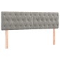 vidaXL Cama box spring con colchón terciopelo gris claro 160x200 cm vidaXL Cama box spring con colchón terciopelo gris claro 160x200 cm