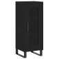 vidaXL Aparador de madera contrachapada negro 34,5x34x180 cm vidaXL Aparador de madera contrachapada negro 34,5x34x180 cm