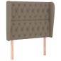 vidaXL Cama box spring con colchón tela gris taupe 90x190 cm vidaXL Cama box spring con colchón tela gris taupe 90x190 cm