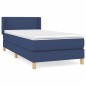 vidaXL Cama box spring con colchón tela azul 80x200 cm vidaXL Cama box spring con colchón tela azul 80x200 cm