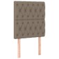 vidaXL Cama box spring con colchón tela gris taupe 80x200 cm vidaXL Cama box spring con colchón tela gris taupe 80x200 cm