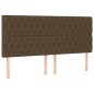vidaXL Cama box spring con colchón tela marrón oscuro 180x200 cm vidaXL Cama box spring con colchón tela marrón oscuro 180x200 cm