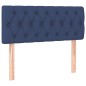 vidaXL Cama box spring con colchón y LED tela azul 120x200 cm vidaXL Cama box spring con colchón y LED tela azul 120x200 cm