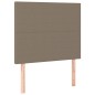 vidaXL Cama box spring colchón y luces LED gris taupe 80x200 cm vidaXL Cama box spring colchón y luces LED gris taupe 80x200 cm