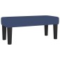 vidaXL Cama box spring con colchón tela azul 90x190 cm vidaXL Cama box spring con colchón tela azul 90x190 cm