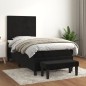 vidaXL Cama box spring con colchón terciopelo negro 80x200 cm vidaXL Cama box spring con colchón terciopelo negro 80x200 cm