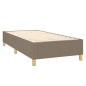 vidaXL Cama box spring colchón y luces LED tela gris taupe 90x190 cm vidaXL Cama box spring colchón y luces LED tela gris taupe 90x190 cm