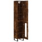 vidaXL Aparador de madera contrachapada roble ahumado 34,5x34x180 cm vidaXL Aparador de madera contrachapada roble ahumado 34,5x34x180 cm