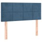vidaXL Cama box spring con colchón terciopelo azul oscuro 100x200 cm