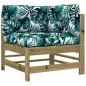 vidaXL Juego de muebles jardín 5 pzas y cojines madera pino impregnada vidaXL Juego de muebles jardín 5 pzas y cojines madera pino impregnada