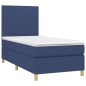vidaXL Cama box spring con colchón tela azul 80x200 cm vidaXL Cama box spring con colchón tela azul 80x200 cm